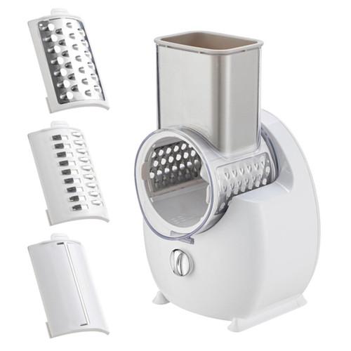 Libcflcc Electric Cheese Grater Electric Cheese Grater Detachable Electric Salad Maker Vegetable Cutter Vegetable Slicer BPA-Free Potato Scrubber Shredder Electric Vegetable Chopper
