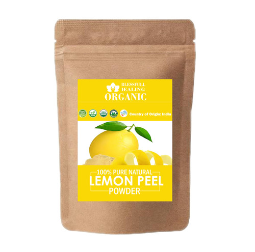 Blessfull Healing Luxury 100% Pure Natural Lemon Peel Powder | 100 Gram / 3.52 oz