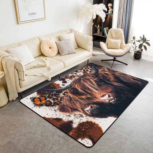 Highland Cow Area Rug 3'x5' Highland Cattle Living Room Rugs for Bedroom Home Decor Animal Western Decor Carpet Ultra Soft Non-Slip Indoor Floor Mat Highland Cow Area Rug 3'x5' Highland Cattle Living Room Rugs for Bedroom Home Decor Animal Western Decor Carpet Ultra Soft Non-Slip Indoor Floor Mat