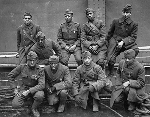 Wwi Harlem Hellfighters Namerican Soldiers Of The 369Th Infantry Regiment All Wearing The Croix De Guerre Returning Home Aboard The SS Stockholm Photograph February 1919 Poster Print by (18 x 24) Wwi Harlem Hellfighters Namerican Soldiers Of The 369Th Infantry Regiment All Wearing The Croix De Guerre Returning Home Aboard The SS Stockholm Photograph February 1919 Poster Print by (18 x 24)