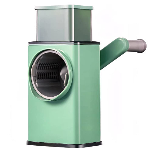 Splenssy Manual Rotary Graters for Kitchen,Cheese Grater Efficient Vegetable Slicer with 3 Interchangeable Round Blades,Easy to Clean Rotary Cheese Grater for Fruit,Vegetables,Nuts.