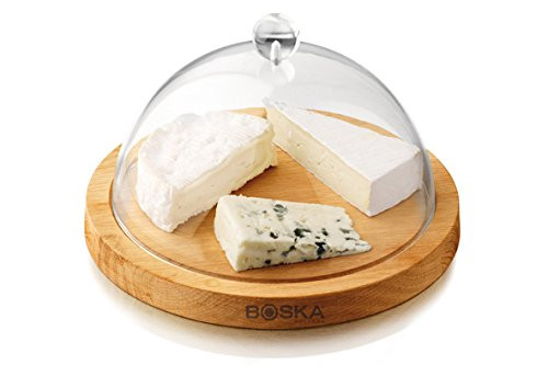 Boska Holland 859002 Cheese Board with Dome, Brown