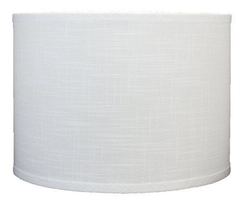 Urbanest Linen Drum Lamp Shade, 14-inch by 14-inch by 10-inch, Off White, Spider