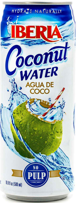 Iberia Coconut Water, No Pulp, 16.91 Fl Oz (Pack of 24)