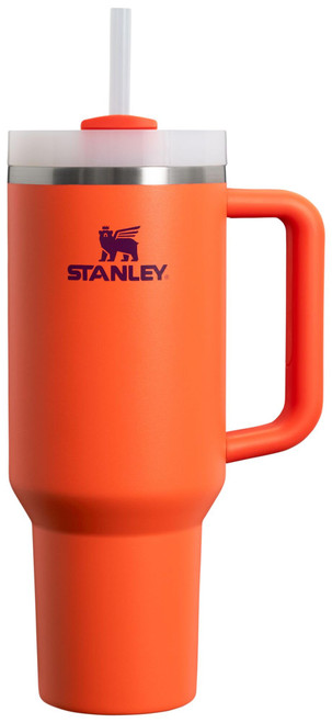Stanley Quencher H2.0 FlowState Stainless Steel Vacuum Insulated Tumbler with Lid and Straw for Water, Iced Tea or Coffee, Smoothie and More, Tigerlily Plum, 40oz