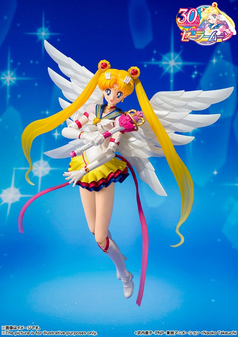 TAMASHII NATIONS - Pretty Guardian Sailor Moon Sailor Stars - Eternal Sailor Moon, Bandai Spirits S.H.Figuarts Action Figure