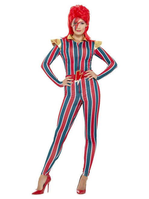 Smiffys Women's Miss Space Superstar Costume, Multi, Medium