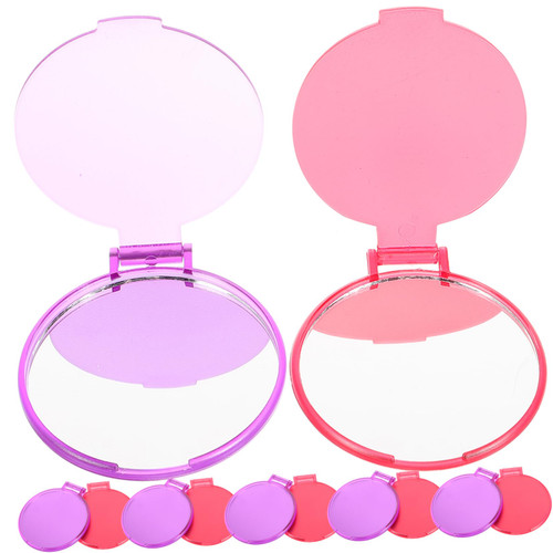 minkissy 72 Pcs Mirrors Hand Held Mirror Purses for Women Round Purse Pocket Wallet Bulk Compact Mirror Mini Vanity Mirror Mini Folding Mirror Girls Travel Simple Round Mirror
