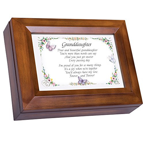 Cottage Garden Granddaughter Proud of You Woodgrain Digital Keepsake Music Box Plays My Wish Cottage Garden Granddaughter Proud of You Woodgrain Digital Keepsake Music Box Plays My Wish