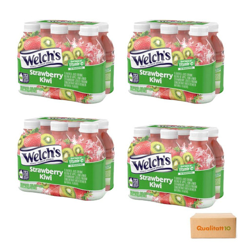 Welch's Strawberry Kiwi Juice 24 pack 10 fl oz by QUALITATT 10