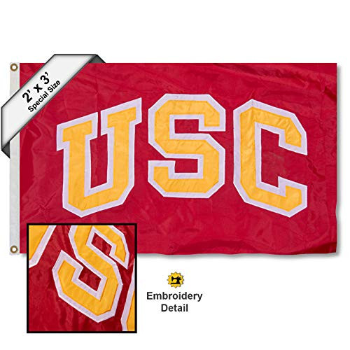 College Flags and Banners Co. USC Trojans 2x3 Foot Embroidered Flag