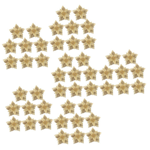 Ciieeo 48 Pcs Christmas Flower Glitter Poinsettia Christmas Wreath Christmas Wreath Ornaments Vivid Xmas Flowers Xmas Tree Poinsettia Glitter Powder Flower Props Artificial Ciieeo 48 Pcs Christmas Flower Glitter Poinsettia Christmas Wreath Christmas Wreath Ornaments Vivid Xmas Flowers Xmas Tree Poinsettia Glitter Powder Flower Props Artificial