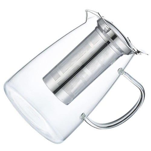 DECHOUS 2 Pcs Glass Teapot Water Kettle Glass Tea Kettle Drinks Glass Filter Teapot Tea Infuser Glass Pot Pitcher Glass Kettle Large Capacity Kettle Large Capacity Teapot Coffee