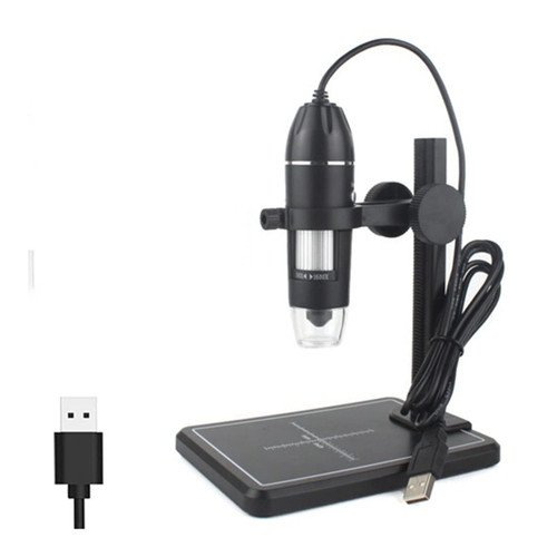 JUIYU Microscope Accessories Kit 1600X USB Digital Microscope 8 LEDs Electronic Microscope Zoom Camera Magnifier Microscope Slides (Color : A, Size : 1000X)