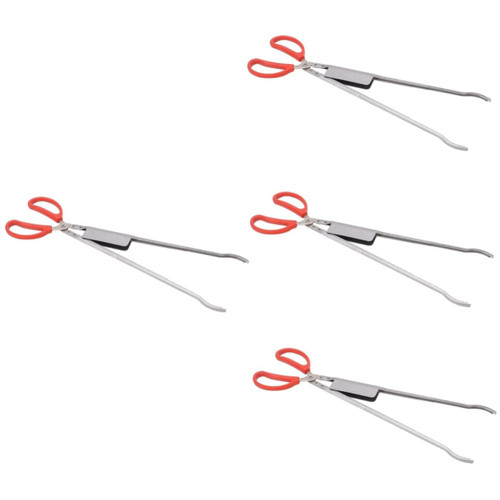 Milisten 4pcs Multi Function Clip Tongs Litter Picker Upper Tool Catching Sea Clips Lobster Tong Live Lobster Garbage Grabber Garbage Tongs Garbage Clip Stainless Steel Household Crab Clip