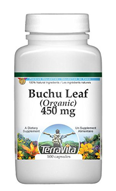 Buchu Leaf (Organic) - 450 mg (100 Capsules, ZIN: 512122) - 2 Pack Buchu Leaf (Organic) - 450 mg (100 Capsules, ZIN: 512122) - 2 Pack