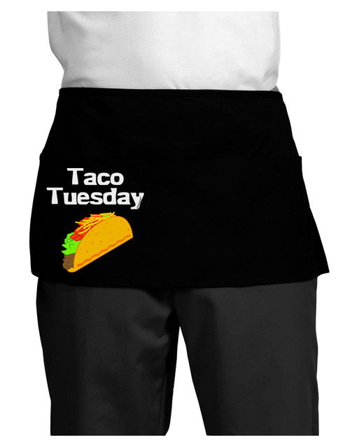 TooLoud Taco Tuesday Design Dark Adult Mini Waist Apron - Black - One-Size