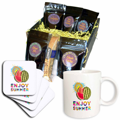 3dRose An image of a watermelon, orange sun and blue sky - Coffee Gift Baskets (cgb-363431-1) 3dRose An image of a watermelon, orange sun and blue sky - Coffee Gift Baskets (cgb-363431-1)