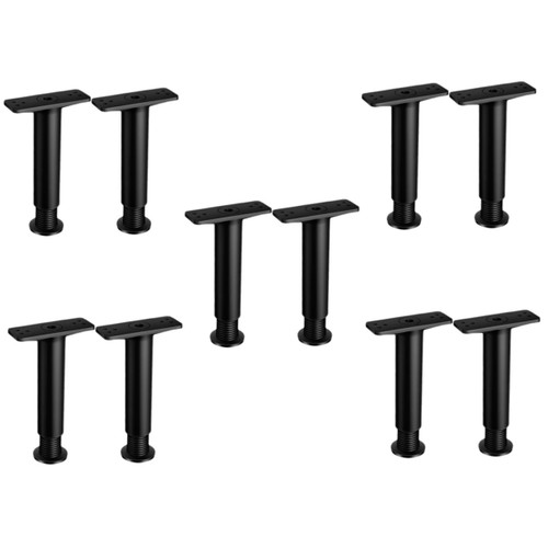 OSALADI 10 Pcs Bed Support Frame Adjustable Table Legs Adjustable Bed Frame Support Bed Laptop Stand Couch Foot Rest Tv Stand Feet Couch Replacement Legs Bedstead Furniture