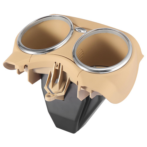 X AUTOHAUX Car Cup Holder Bracket for Mercedes-Benz CLS550 CLS63 AMG 2007-2011 for Mercedes-Benz CLS500 CLS55 AMG 2006 Beige 21968004148K67
