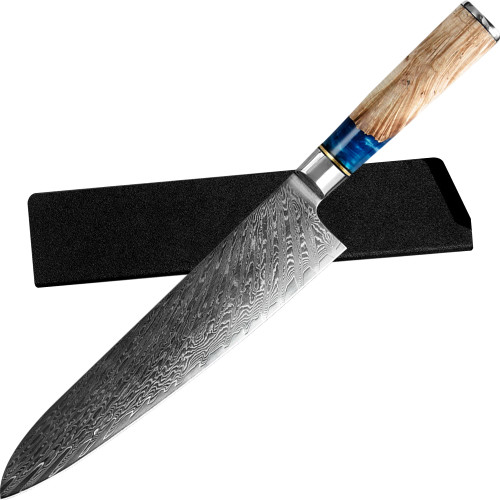XYJ Damascus Steel Cooking Knife,VG-10 Steel Japanese Chef Knives,Kitchen Knife For Slice Cutting Meat,Beef,Vegetable,Damascus Nakiri Kiritsuke Knife (9.5'' Chef Knife) XYJ Damascus Steel Cooking Knife,VG-10 Steel Japanese Chef Knives,Kitchen Knife For Slice Cutting Meat,Beef,Vegetable,Damascus Nakiri Kiritsuke Knife (9.5'' Chef Knife)
