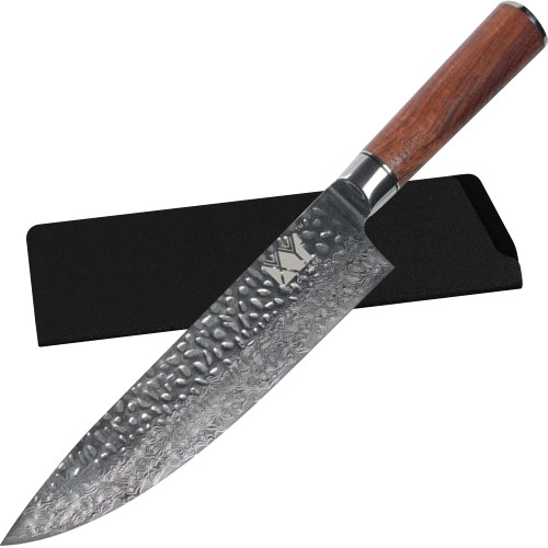 XYJ Authentic Since 1986,Damascus Steel Chef Knife,8 Inch Japanese Kitchen Knife With Rosewood Handle,Vegetable Slice Meat Cleaver,67 Layers Damascus Cooking Knives,Hammered Finished Blade XYJ Authentic Since 1986,Damascus Steel Chef Knife,8 Inch Japanese Kitchen Knife With Rosewood Handle,Vegetable Slice Meat Cleaver,67 Layers Damascus Cooking Knives,Hammered Finished Blade