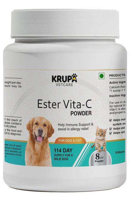 Vitamin C for Dogs - Immune Support for Dog Allergy Relief - Powder - Allergy Immune Supplement 8 oz