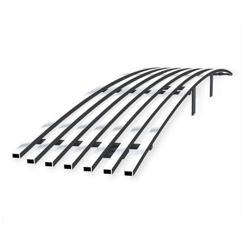 APS Premium Stainless Steel Chrome Billet Grille Grill Insert Compatible with Ford Expedition 2007-2014 Lower Bumper N19-A53356F