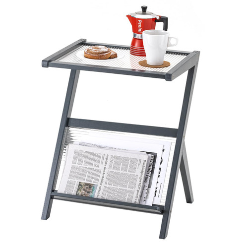 Bamboo Side Table Nightstand Mid Century End Table Modern Side Table Accent Boho Coffee Table Bedside Table with Storage Record Player Stand for Small Space, Living Room, Bedroom 16.5" Acrylic Grey Bamboo Side Table Nightstand Mid Century End Table Modern Side Table Accent Boho Coffee Table Bedside Table with Storage Record Player Stand for Small Space, Living Room, Bedroom 16.5" Acrylic Grey