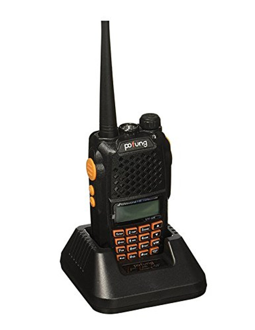 Mengshen Baofeng UV-6R Two Way Radio Dual-Band Transceiver Walkie Talkie Better than UV-5R VHF UHF FM 136-174/400-520MHz High Power 5W/1W Up to 128 Channels Built-in VOX Function with LED Flashlight