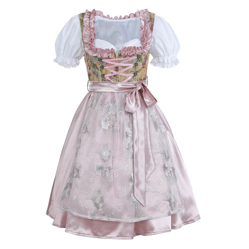 Nuoqi Oktoberfest Costumes Women 3 Piece German Dirndl Dress Costumes for Bavarian Oktoberfest Carnival L Nuoqi Oktoberfest Costumes Women 3 Piece German Dirndl Dress Costumes for Bavarian Oktoberfest Carnival L