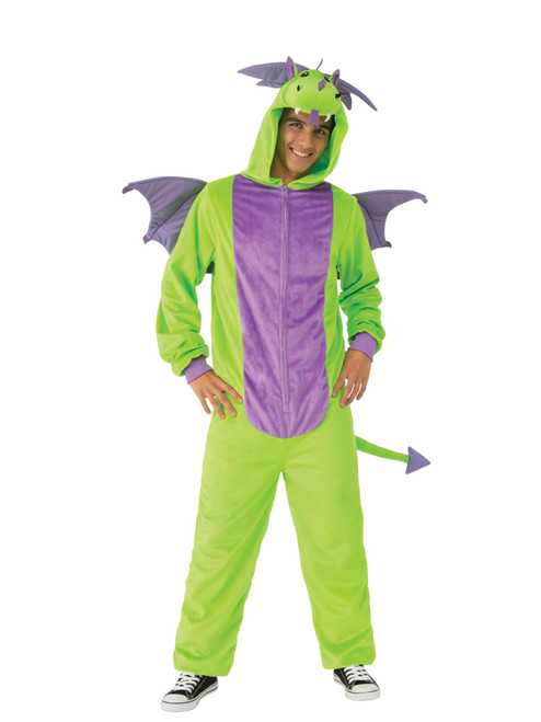 Rubie's unisex adults Opus Collection Comfy Wear Green Dragon Adult Sized Costumes, Green/Purple, L-XL US
