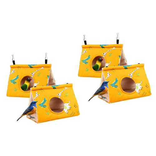 iplusmile 4 Pcs Bird Nest Cockatiel Nest Bird Houses Bird Cage Warmer Nest Bird Cockatiel Bed Bird Bed Parrot Accessories Pet Bird Accessories Sleeping Nest Xuan Feng Long Tail Cotton