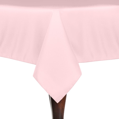 ULTIMATE TEXTILE 60 x 144-Inch Rectangular Polyester Linen Tablecloth Blush Ice Pink