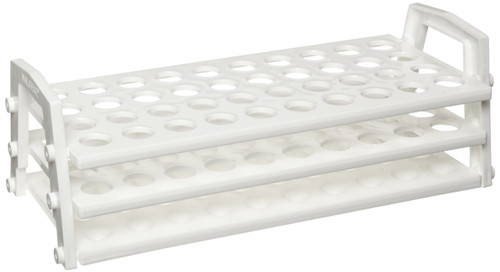 Nalgene 5970-0016 Acetal Plastic Unwire Test Tube Rack for 16mm Test Tubes, White