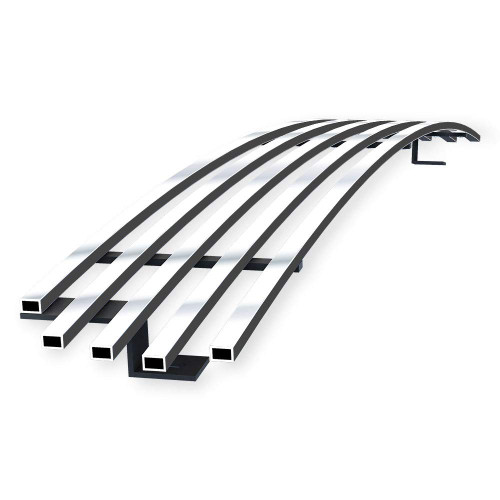 Off Roader eGrille Compatible with Ford F-150 2004-2005 Lower Bumper Stainless Steel Chrome 8x6 Billet Grille Insert BGC-18F4648