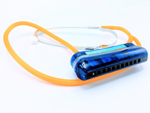 Sotto Voce 2.0 Quiet Practice Blue Harmonica Bundle! (C Key Blue)