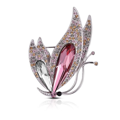 Flower Brooch,Broches Jewelry with Austria Crystal Women's Brooches & Pins (butterfly) Flower Brooch,Broches Jewelry with Austria Crystal Women's Brooches & Pins (butterfly)