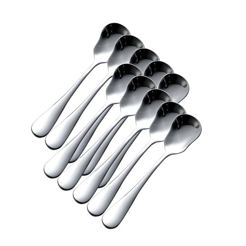 Dessert Spoon Dessert Spoons 10pcs Stainless Steel Dessert Scoop Yogurt Scoop Ice Cream Scoop Children's Small Spoon Coffee Spoon Stirring Table Spoon