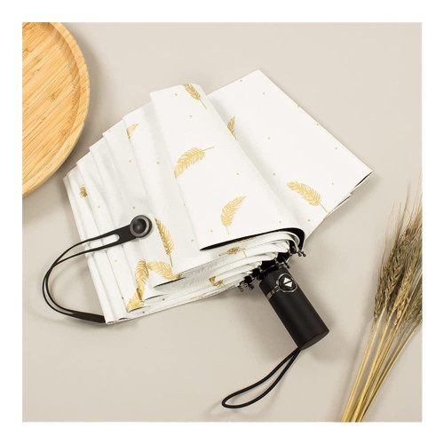 WYH Automatic Compact Umbrella Durable Outdoor Sun Rain Umbrellas for Travel Break Resistant Rain Umbrellas Parasol (Color : B)