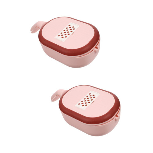 Luxshiny 2pcs Vegetable Drainer Food Vegetable Shredders Salad Cutter Veggie Slicer Veggie Dicer Cheese Grater Vegetable Slicer Onion Vegetable Dicer Mandoline Stainless Steel Potato Tomato