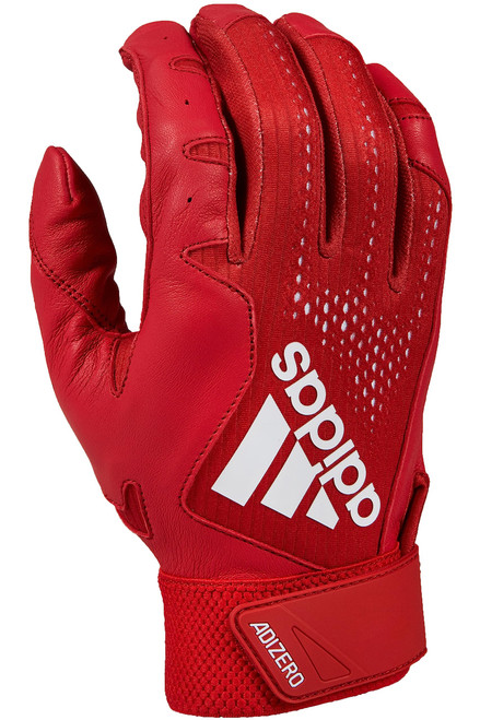Adidas Adizero 4.0 Adult Leather Batting Glove, Red, X-Large