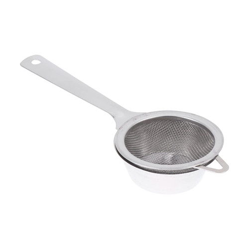 HEIMP Stainless Steel Fine Mesh Strainers Kitchen Strainer Wire Sieve Flour Powder Sieves Sifters Strainer Food Tea Strainer Strainer Sieve Sifters Kitchen Tools Plates (Color : Silver, Size : Size