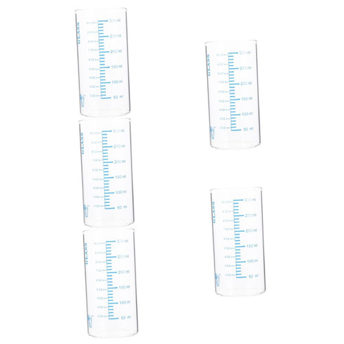 Cabilock 5pcs storage cup with scale drinks liquid milk cup coffee cup oatmeal cups coffee glass cup breakfast gadgets drink cup cup water cups for kids drinking cup juice storage cup