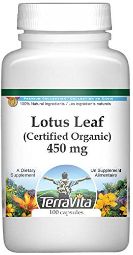 Lotus Leaf (Certified Organic) - 450 mg (100 Capsules, ZIN: 516530) - 3 Pack