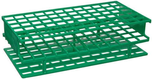 Nalgene 5976-0416 Polypropylene Unwire Test Tube Rack for 16mm Test Tubes, Green