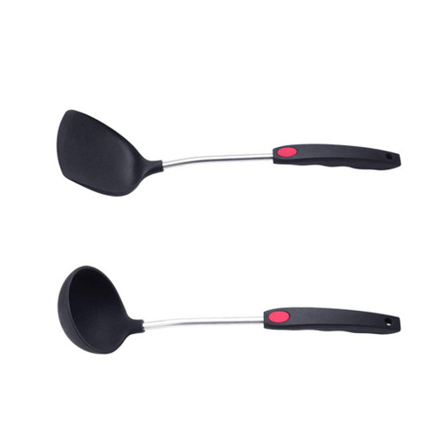 Kitchen Spatulas Silicone Kitchen Cooking Utensil Set, Cooking Spatula Turner Heat Resistant Tools, Stainless Steel Silicone Spatula Spatulas Stick Cookware
