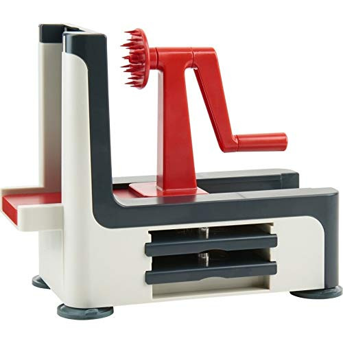 Trudeau Spiral Slicer, One Size, Red/Black
