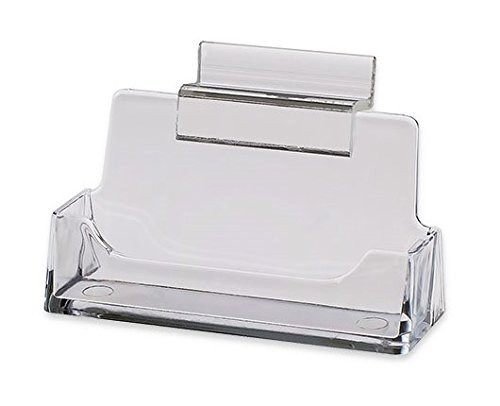 Source One 2 Pack Clear Slotwall Business Card/Gift Card Holders (BC-2Slot)