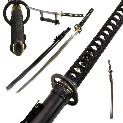 Traditional Japanese Handmade Sharp Katana Samurai Sword with Scabbard